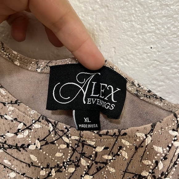Alex Evenings Top SZ XL - Picture 4 of 4